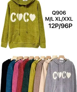 Swetry Damskie,size m/l-xl/2xl,Paczka 12szt ,mix kolor