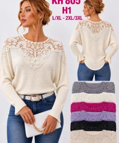 Swetry damskie,size l/xl-2/3xl,paczka 12szt,mix kolor