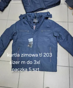 Kurtki MĘSKIE,size m-3xl,Paczka 5szt,1kolor
