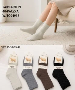 Skarpety Damskie,size 35-42,Paczka 40szt,mix kolor