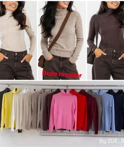 Swetry Damskie WŁOSKA,Size uni,paczka 6szt, mix kolor