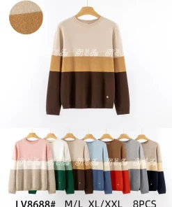 Swetry damskie ,size m/l-xl/2xl,Paczka 8szt ,mix kolor