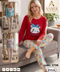 Piżama Damskie,size s-2xl,paczka 15szt,mix kolor