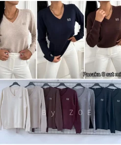 Swetry Damskie WŁOSKA,Size uni,paczka 6szt, mix kolor