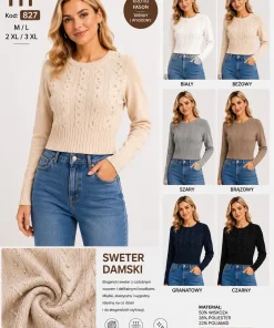 Swetry damskie ,size l/xl-2/3xl,Paczka 12szt ,mix kolor