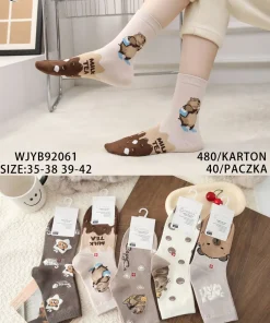Skarpety Damskie,size 35-42,Paczka 40szt,mix kolor
