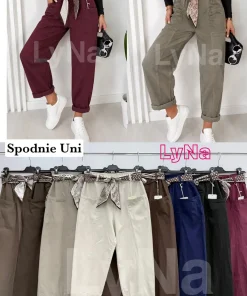 Spodnie Damskie WŁOSKA,Size uni,paczka 6szt, mix kolor