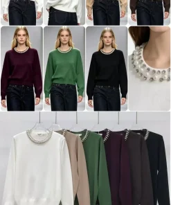 Swetry Damskie,size uni,paczka 10szt,mix kolor