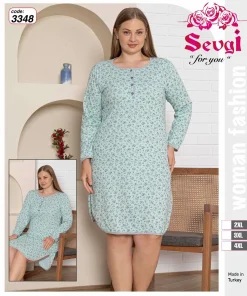 Koszule nocne Damskie,size 2xl-4xl,Paczka 12szt ,1 kolor