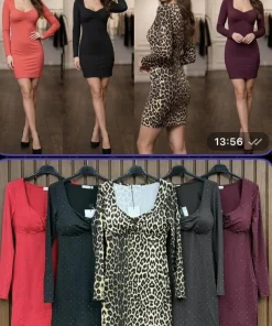 Sukienkii Damskie WŁOSKA,Size uni,paczka 6szt, mix kolor