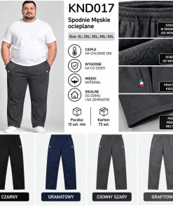 Spodnie MĘSKIE,size xl-5xl,paczka 12szt,mix kolor