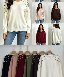 Swetry Damskie,size s/m-m/l,paczka 10szt,mix kolor