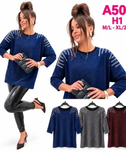 Bluzki damskie,size m/l-xl/2xl,paczka 12szt,mix kolor