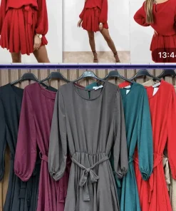 Sukienkii Damskie WŁOSKA,Size uni,paczka 6szt, mix kolor