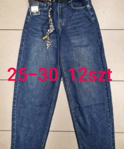 Jeansy Damskie,size 25-30,paczka 12szt,1kolor