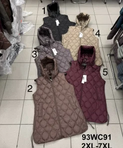 Kamizelki Damskie ,Size 2-7xl,paczka 6szt, 1kolor