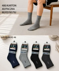 Skarpety MĘSKIE,size 40-46,Paczka 40szt,mix kolor