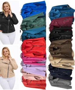 Kurtki skórzane Damskie,size uni,Paczka 6szt ,mix kolor