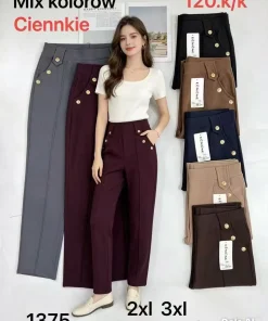 Spodnie Damskie,size 2/3-5/6xl,Paczka 12szt,mix kolor