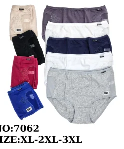 Majtki Damskie, size xl-3xl,paczka 24szt,mix kolor
