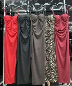 Sukienki Damskie WŁOSKA,Size uni,paczka 6szt, mix kolor