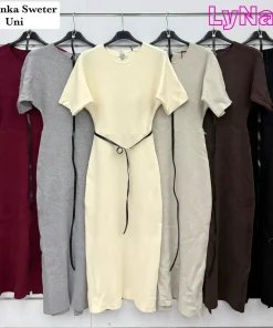Sukienki Damskie WŁOSKA,Size uni,paczka 6szt, mix kolor