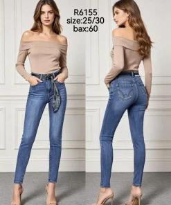 Jeansy damskie ,size 25-30,Paczka 12szt ,1kolor