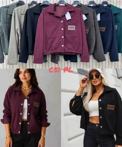 Kurtki Damskie WŁOSKA,Size uni,paczka 6szt, mix kolor