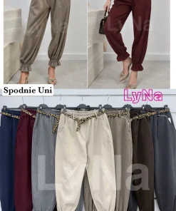 Spodnie Damskie WŁOSKA,Size uni,paczka 6szt, mix kolor