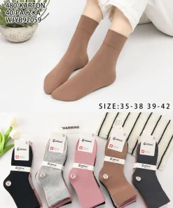 Skarpety Damskie,size 35-42,Paczka 40szt ,mix kolor