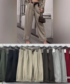 Spodnie Damskie WŁOSKA,Size uni,paczka 6szt, mix kolor