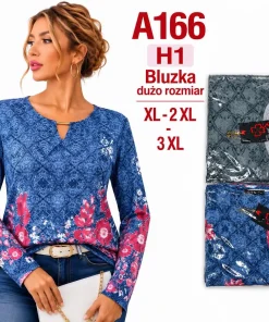 Bluzki damskie,size xl-3xl,paczka 12szt,mix kolor