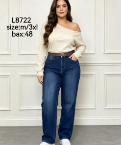 Jeansy Damskie,size m-3xl,Paczka 12szt ,1 kolor