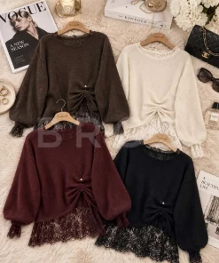 Swetry Damskie ,Size uni,paczka 6szt, mix kolor