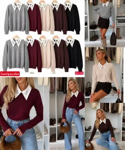 Swetry damskie ,size uni,Paczka 6szt ,mix kolor