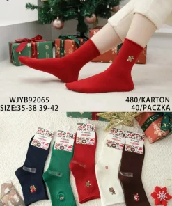 Skarpety Damskie,size 35-42,Paczka 40szt,mix kolor