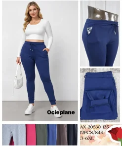 Spodnie Damskie,size 3xl-6xl,Paczka 12szt ,mix kolor