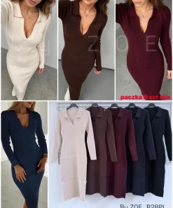 Sukienki Koszule Damskie WŁOSKA,Size uni,paczka 8szt, mix kolor