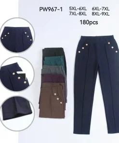 Spodnie Damskie,size 5/6-8/9xl,Paczka 12szt,mix kolor