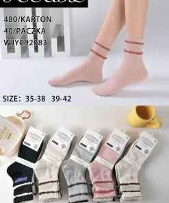 Skarpety Damsskie,size 35-42,Paczka 40szt ,mix kolor