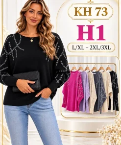 Swetry damskie,size l/xl-2/3xl,paczka 12szt,mix kolor