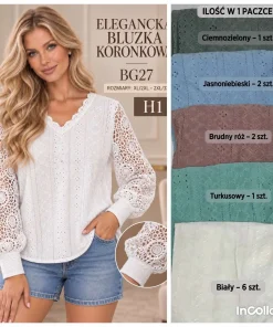 Bluzki damskie ,size xl/2xl-2/3xl,Paczka 12szt ,mix kolor
