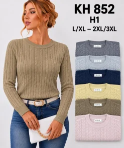 Swetry damskie,size l/xl-2/3xl,paczka 12szt,mix kolor