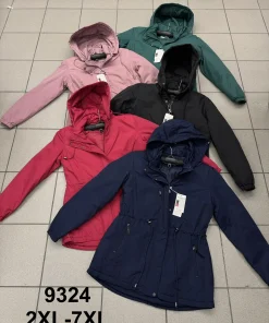 Kurtki Damskie ,Size 2-7xl,paczka 6szt, 1kolor