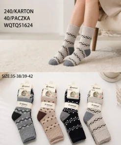 Skarpety Damskie,size 35-42,Paczka 40szt,mix kolor