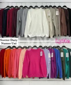 Swetry Damskie WŁOSKA,Size uni,paczka 6szt, mix kolor