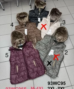 Kamizelki Damskie ,Size 2-7xl,paczka 6szt, 1kolor