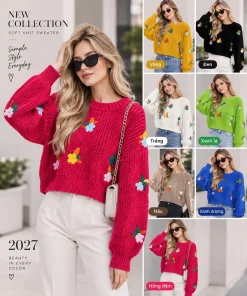 Swetry Damskie,size uni,Paczka 10szt,mix kolor