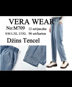 Jeansy Damskie,size s/m-2xl/3xl,Paczka 12szt,1kolor