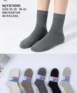 Skarpety Damskie,size 35-42,Paczka 40szt,mix kolor